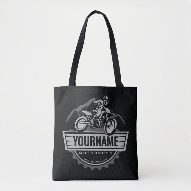 Personalisierter Motocross Rider Dirt Bike Racing Tasche (Vorderseite)