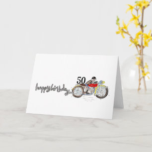 Personalisierter Motorrad-Geburtstag Karte