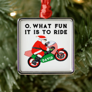 Personalisierter Motorradfahrer Metallverzierung K Ornament Aus Metall