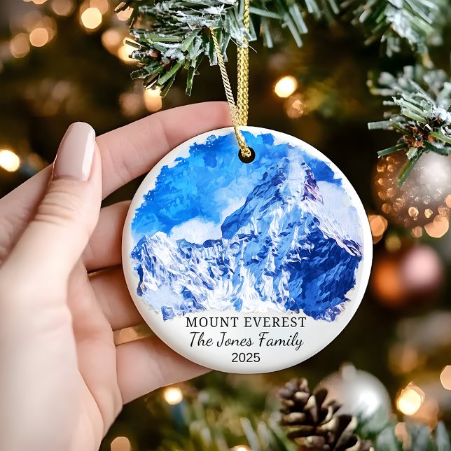 Personalisierter Mount Everest Ornament, Nepal-Ges Keramik Ornament (Von Creator hochgeladen)