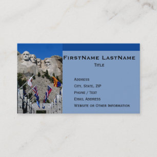 Personalisierter Mt Rushmore South Dakota Visitenkarte
