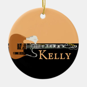 Personalisierter Musik-Elektrischer Bassgitarre  Keramik Ornament