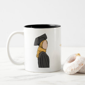 Personalisierter muslimischer Absolventenbecher Zweifarbige Tasse