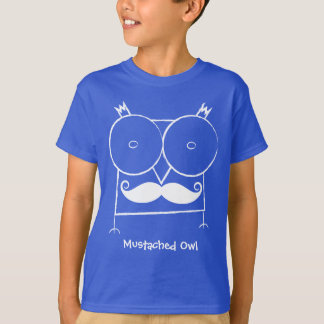 Personalisierter Mustached Eule ComfortSoft® T - T-Shirt