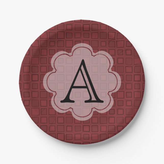 Personalisierter Muster-Party-Teller Pappteller (Vorderseite)