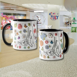 Personalisierter Muttertag "3D-Effekt" Tasse