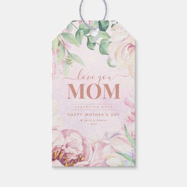 Personalisierter Muttertag Geschenkanhänger (Vorderseite)