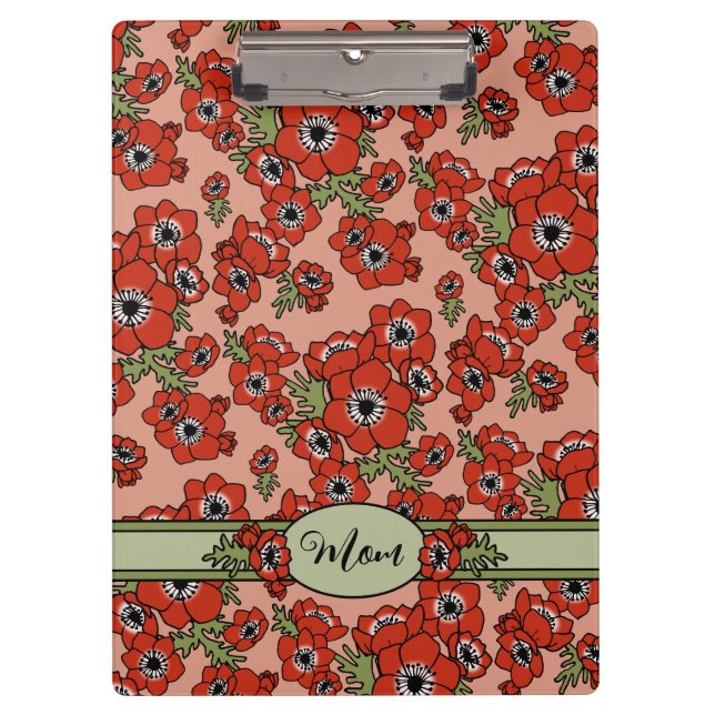 Personalisierter Muttertag Klemmbrett (Vorderseite)