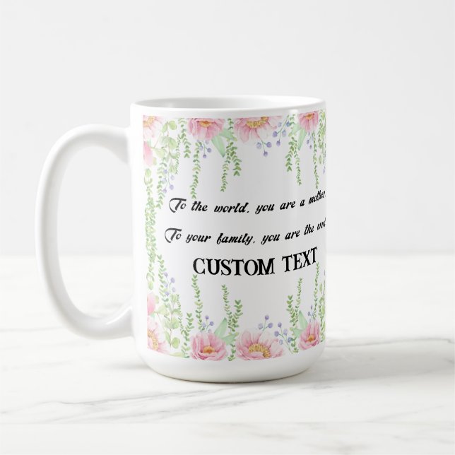 PERSONALISIERTER MÜTTERTAG NAME TASSE (Links)