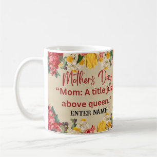 PERSONALISIERTER MÜTTERTAG NAME TASSE