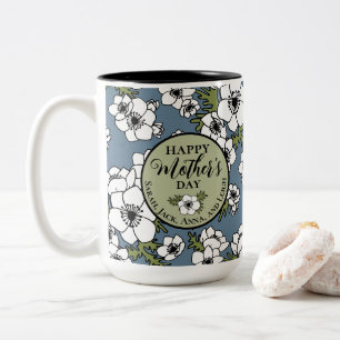 Personalisierter Muttertag Zweifarbige Tasse