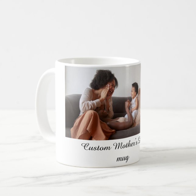 Personalisierter Muttertagsbecher – individuelles  Kaffeetasse (Vorderseite Links)