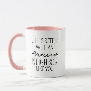 Personalisierter Nachbarn-Kaffeebecher als Wertsch Tasse