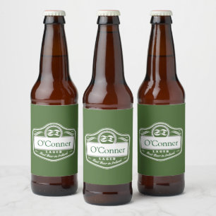 Personalisierter Nachname Bester Beautyname Bierflaschenetikett