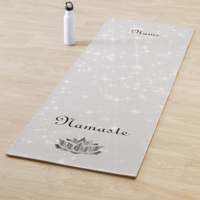 Personalisierter Namaste Lotosentwurf Yogamatte (Beispiel)