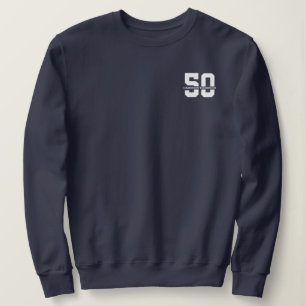 Personalisierter Name 50. Geburtstag Moderne Sweatshirt
