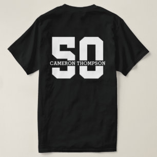 Personalisierter Name 50. Geburtstag Moderne T-Shirt