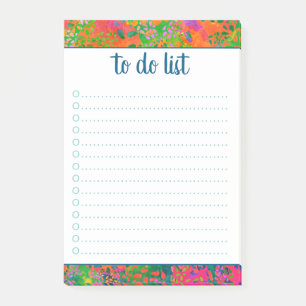 Personalisierter Name Abstrakt farbig zu erledigen Post-it Klebezettel