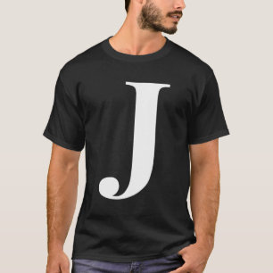 Personalisierter Name Alphabet Anfangsbuchstabe J T-Shirt