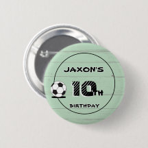 Personalisierter Name & Alter Fußball Pin-Abzeiche