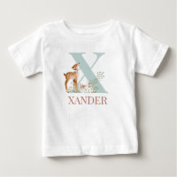 Personalisierter Name Anfangsbuchstabe X
