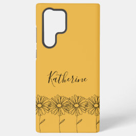 Personalisierter Name April daisy Birth Blume Samsung Galaxy Hülle