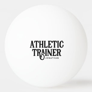 Personalisierter Name Athletiktrainer Tischtennisball