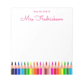 Personalisierter Name | Aus dem Schreibtisch des N Notizblock