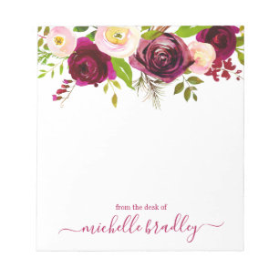 Personalisierter Name   Aus dem Schreibtisch des N Notizblock