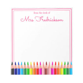 Personalisierter Name | Aus dem Schreibtisch des N Notizblock