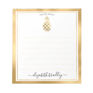 Personalisierter Name   Aus dem Schreibtisch des N Notizblock