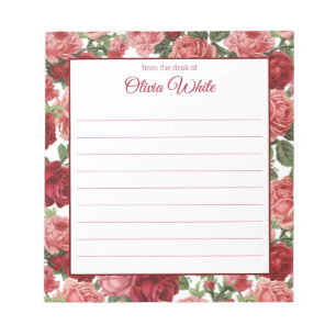 Personalisierter Name   Aus dem Schreibtisch des N Notizblock