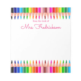 Personalisierter Name | Aus dem Schreibtisch des N Notizblock