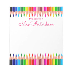 Personalisierter Name Aus dem Schreibtisch des N Notizblock