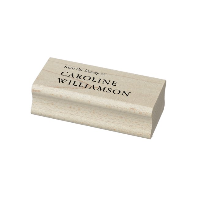 Personalisierter Name aus der Buchbibliothek Gummistempel (Stempel)