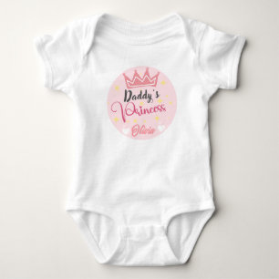 Personalisierter Name Baby Bodysuit/Daddy's Prince Strampler