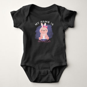 Personalisierter Name Baby Dusche Wasserfarbe Kani Strampler