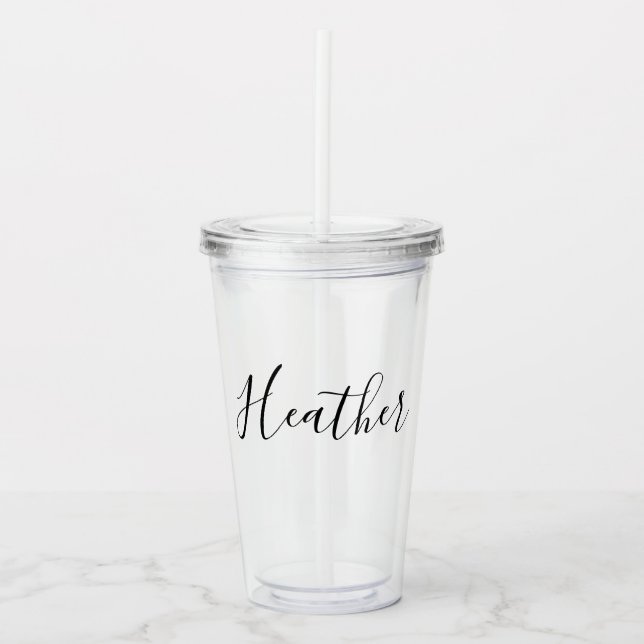Personalisierter Name Bachelorette Acryltrinkbecher (Vorderseite)