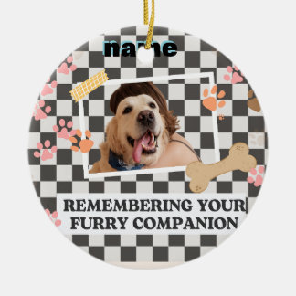personalisierter Name Bandana Keramik Ornament