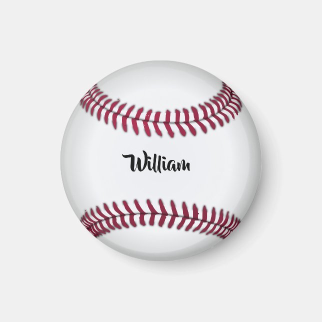 Personalisierter Name Baseball Magnet (Vorne)