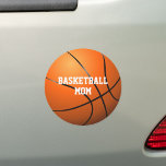 Personalisierter Name Basketball Mama Auto Magnet<br><div class="desc">Basketball Mama Autoaufkleber Magnet,  dass mit Namen personalisiert werden kann. Entwickelt von Thisisnotme©</div>