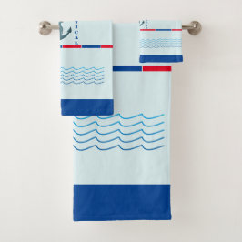 "Personalisierter Name Bath Handtuch Set" Badhandtuch Set