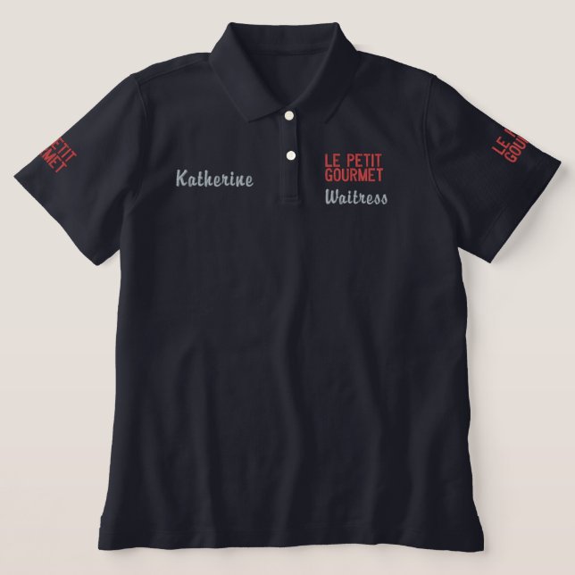 Personalisierter Name Beruflich Küche Kellnerin (Design Vorderseite)