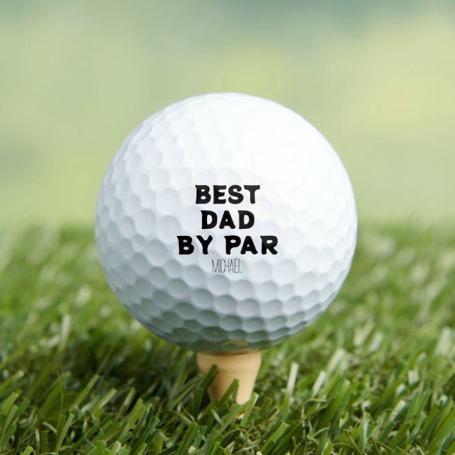 Personalisierter Name Bester Vater nach Par Golfball (Insitu T-Shirt)