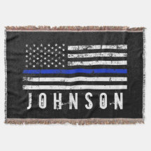 Personalisierter Name beunruhigte Polizei-Flagge