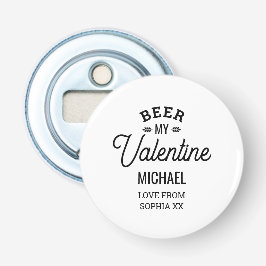 Personalisierter Name Bier Mein Valentine Liebe Gl Flaschenöffner