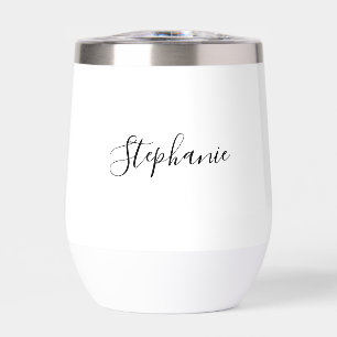 Personalisierter Name Black Script Monogram