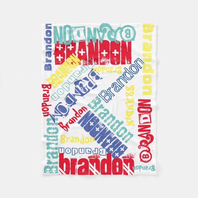 Personalisierter Name Blanket der kuddelwarmen Fle Fleecedecke (Vorderseite)