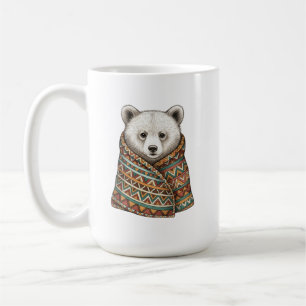 Personalisierter Name Boho-Bär-Wald-Tasse Kaffeetasse