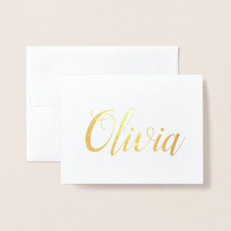 Personalisierter Name | Bridesmaid | Olivia Folienkarte